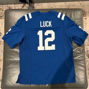 Nike Indianapolis Colts Andrew Luck #12 jersey. Large. Gently used. No smoking.